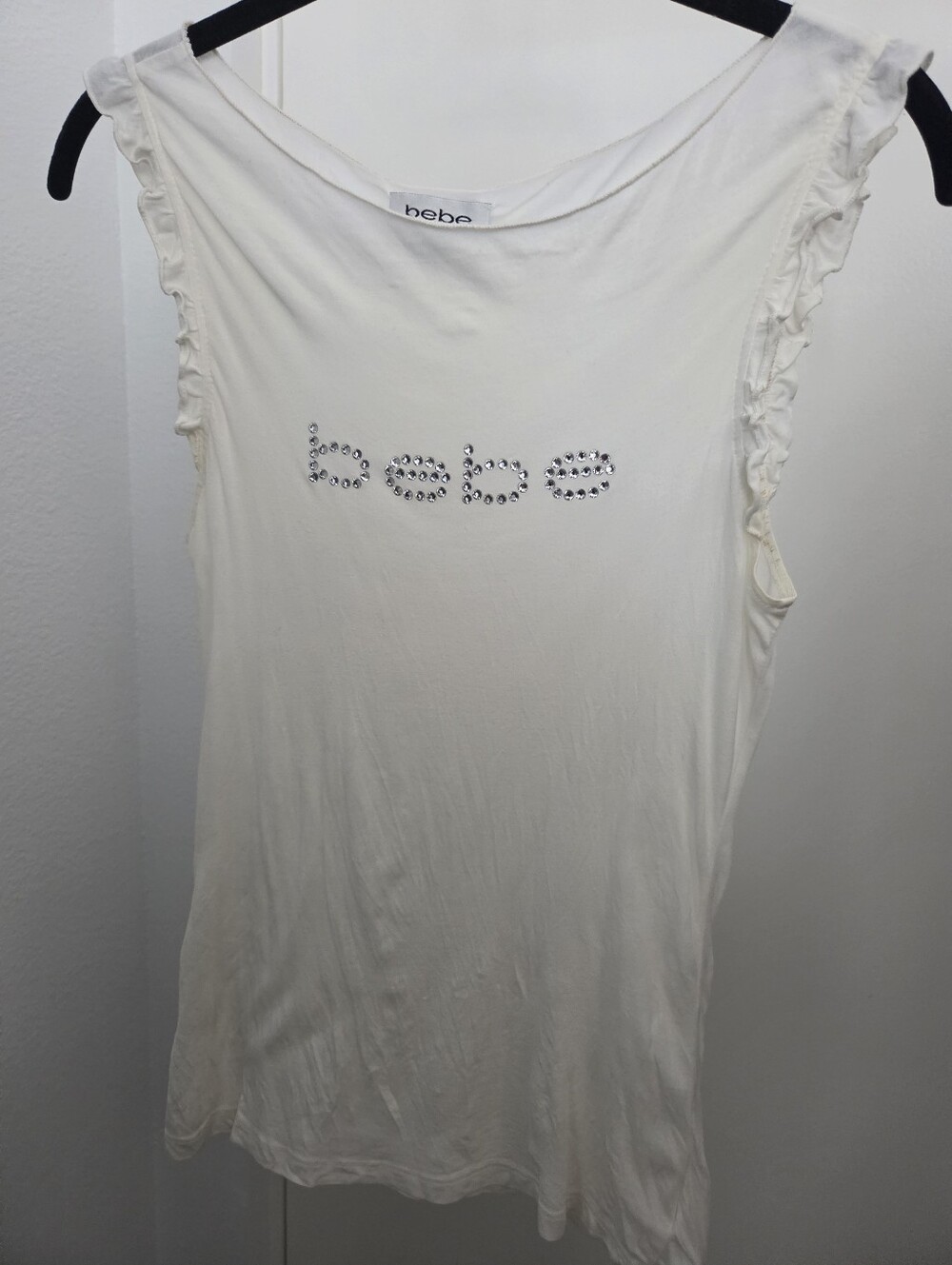 Y2K Bebe Whismy Fairy White Tee Small